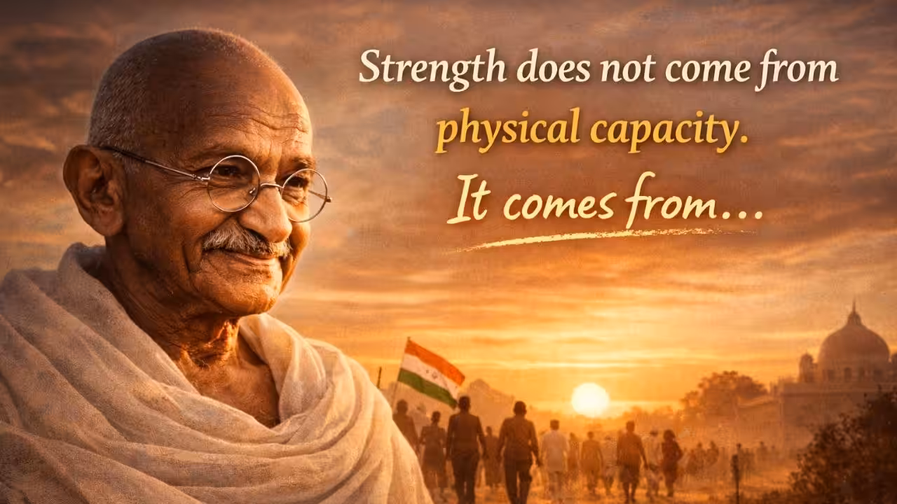 Mahatma Gandhi's Quote of the Day