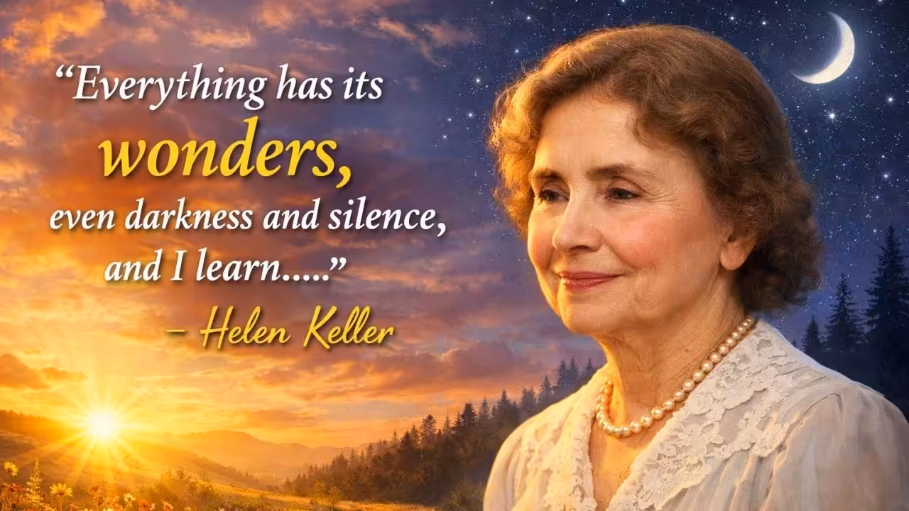 Helen Keller's Quote of the Day